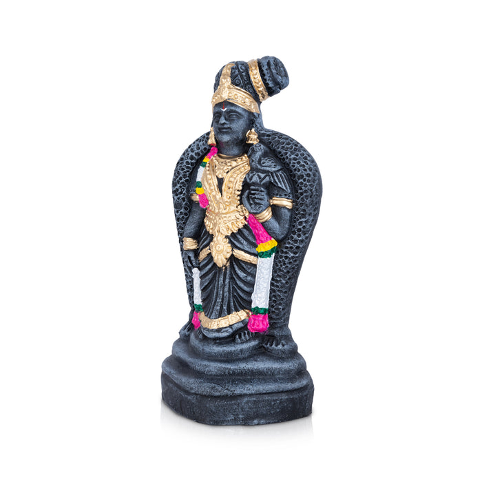 Andal Clay Stone Finish Golu Bommai - 10 x 4 Inches | Giri Golu Bommai/ Navaratri Golu Doll/ Gombe/ Bomma