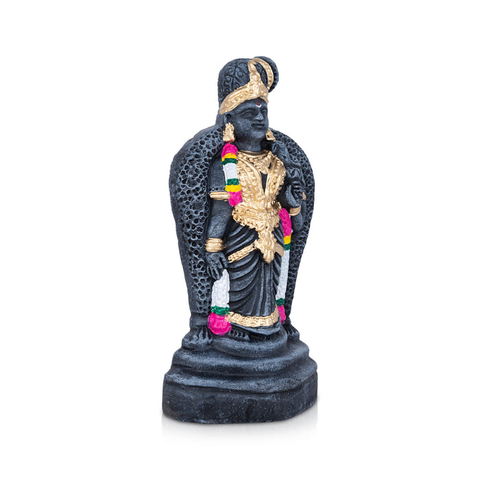Andal Clay Stone Finish Golu Bommai - 10 x 4 Inches | Giri Golu Bommai/ Navaratri Golu Doll/ Gombe/ Bomma