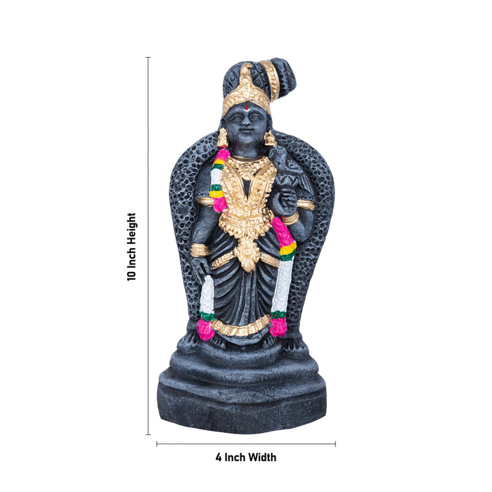Andal Clay Stone Finish Golu Bommai - 10 x 4 Inches | Giri Golu Bommai/ Navaratri Golu Doll/ Gombe/ Bomma