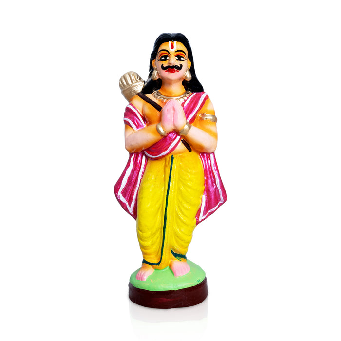 Akshaya Patram Clay Golu Bommai Set - 8 x 4 Inches | Giri Golu Doll/ Navaratri Golu Bommai/Gombe/ Bomma