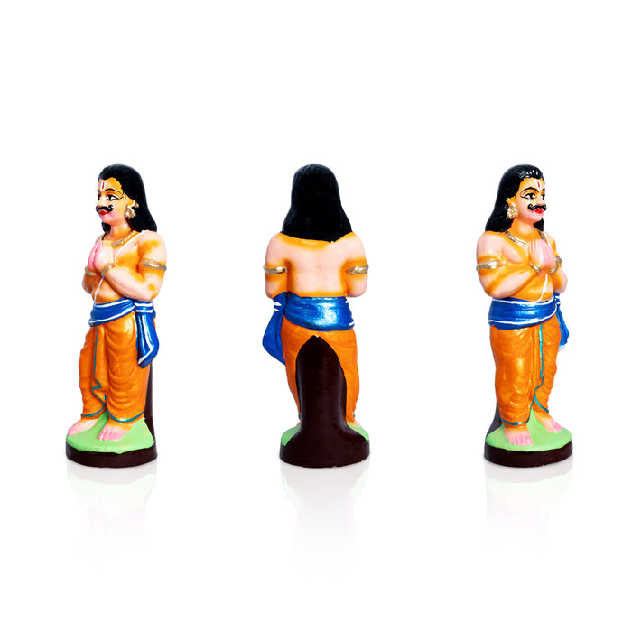 Akshaya Patram Clay Golu Bommai Set - 8 x 4 Inches | Giri Golu Doll/ Navaratri Golu Bommai/Gombe/ Bomma