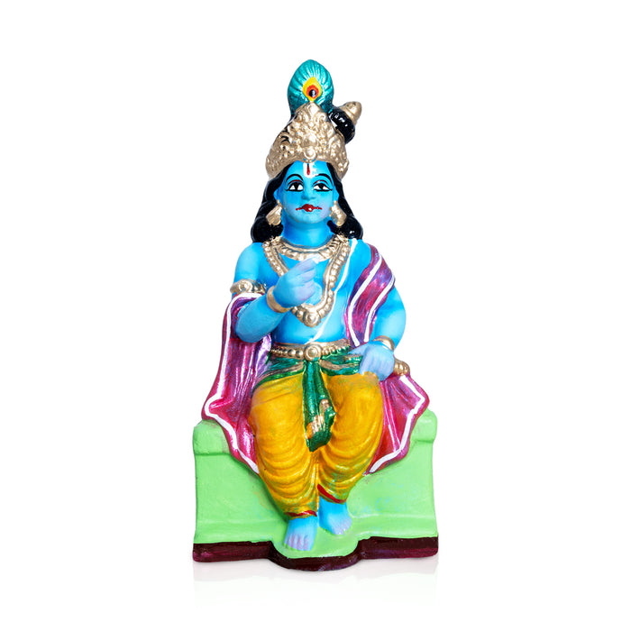 Akshaya Patram Clay Golu Bommai Set - 8 x 4 Inches | Giri Golu Doll/ Navaratri Golu Bommai/Gombe/ Bomma