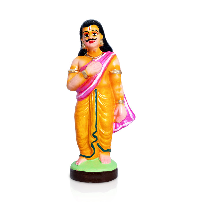 Akshaya Patram Clay Golu Bommai Set - 8 x 4 Inches | Giri Golu Doll/ Navaratri Golu Bommai/Gombe/ Bomma