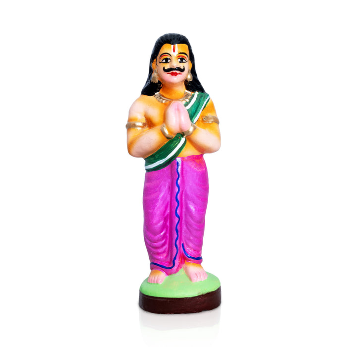 Akshaya Patram Clay Golu Bommai Set - 8 x 4 Inches | Giri Golu Doll/ Navaratri Golu Bommai/Gombe/ Bomma