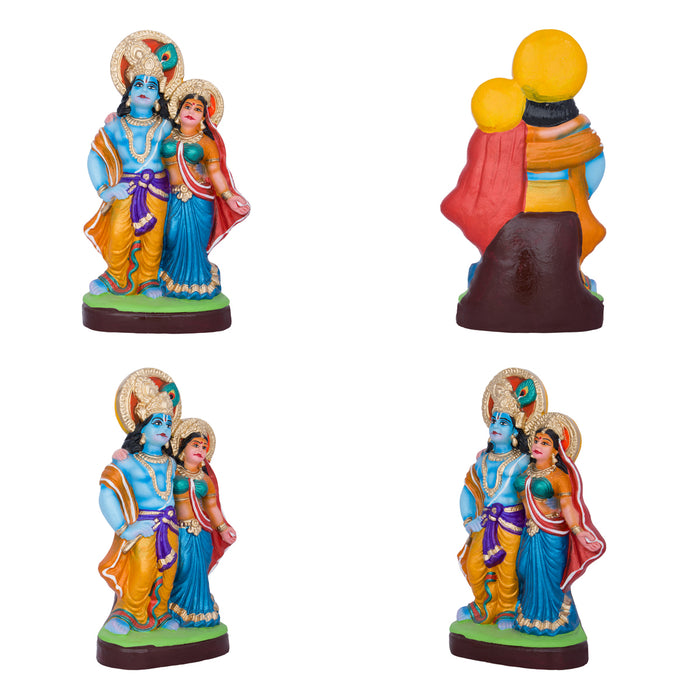 Krishnar Ashtasaki Clay Golu Bommai Set - 10 x 5.5 Inches | Giri Golu Bomma/ Navaratri kolu Bommai/ Dasara doll
