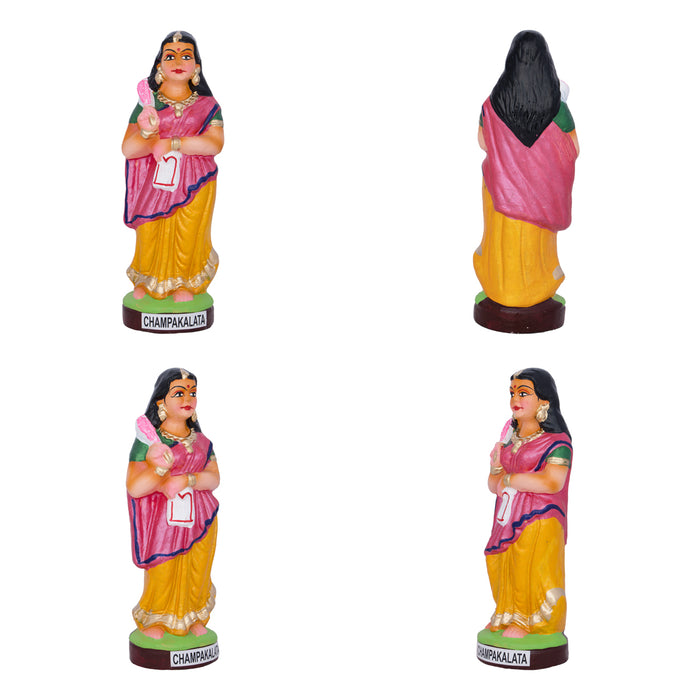 Krishnar Ashtasaki Clay Golu Bommai Set - 10 x 5.5 Inches | Giri Golu Bomma/ Navaratri kolu Bommai/ Dasara doll