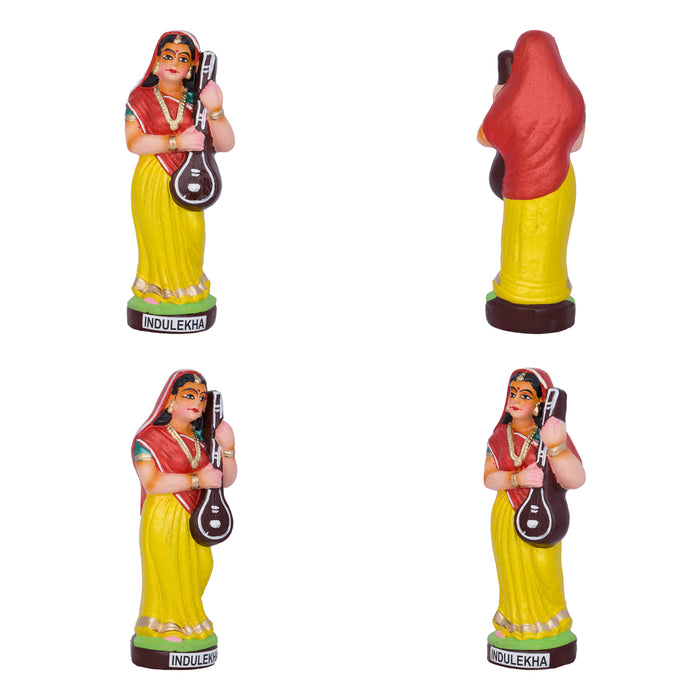 Krishnar Ashtasaki Clay Golu Bommai Set - 10 x 5.5 Inches | Giri Golu Bomma/ Navaratri kolu Bommai/ Dasara doll