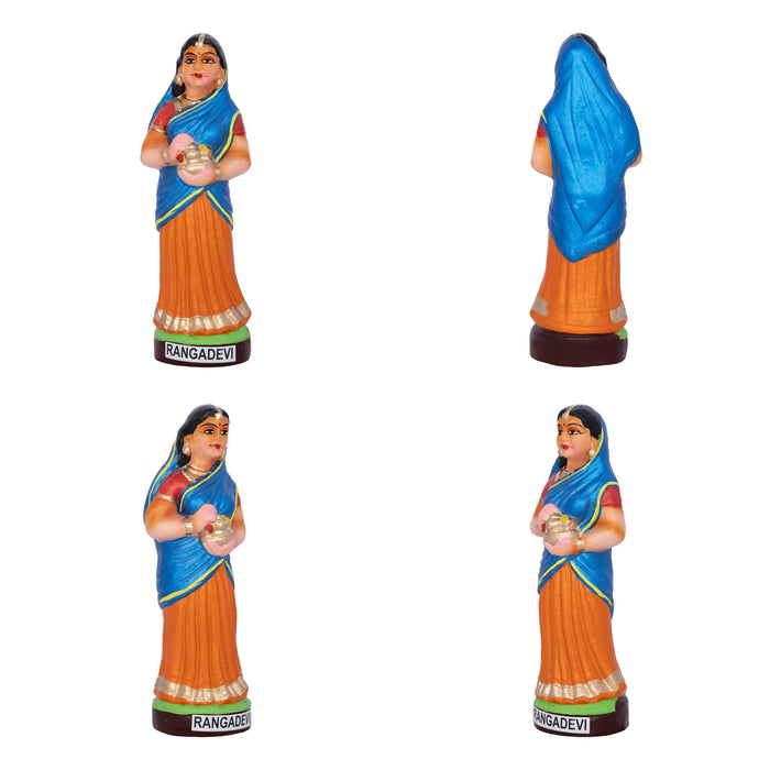 Krishnar Ashtasaki Clay Golu Bommai Set - 10 x 5.5 Inches | Giri Golu Bomma/ Navaratri kolu Bommai/ Dasara doll