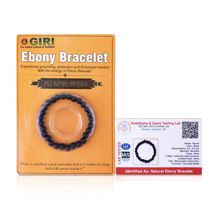 Karungali Bracelet - 8 mm | Ebony Hand Band/ Karungali Hand Bracelet for Men & Women