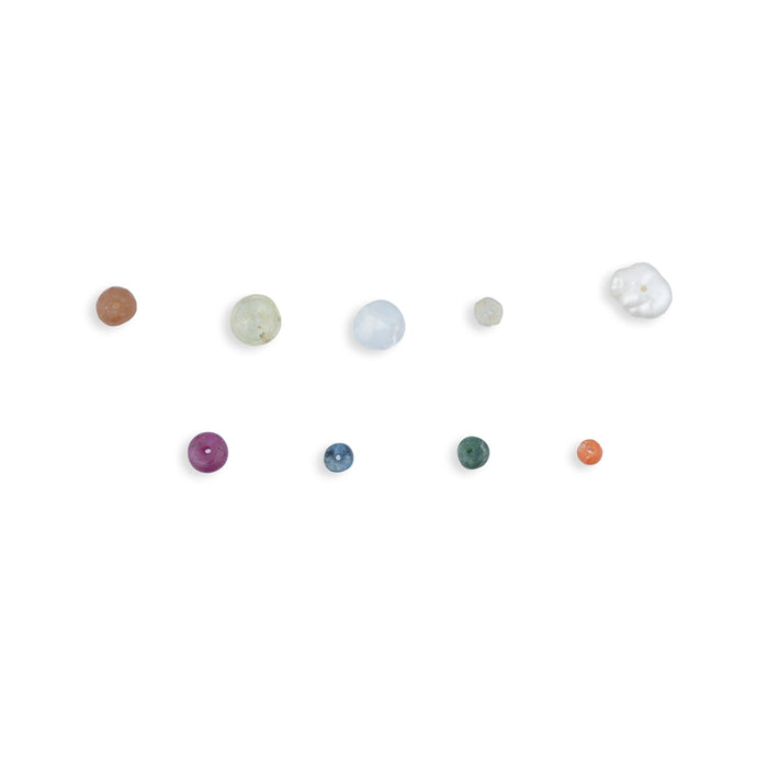 Navratan Stone Set | Navagraha Stone/ Navratna Gemstones for Pooja