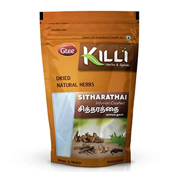 KILLI Sitharathai Infusion Crushed - 100 Gms | Kulanjan/ Chitharathai Infusion Crushed/ Kashayam Powder