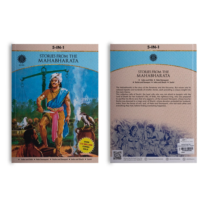 Stories From The Mahabharatha - English | Anant Pai/ 5 In 1 Story Book/ Childrens Book For Epic Adventures