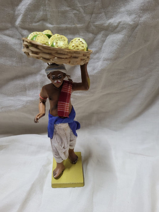 FRUITS and VEGETABLE SELLER STANDING