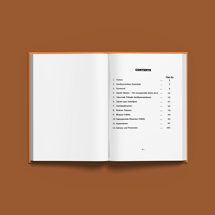 Yajurveda Apastamba Trikala Sandhyavandanam - Sanskrit-English | Hindu Ritual Book/ Sandhyavandanam Guide