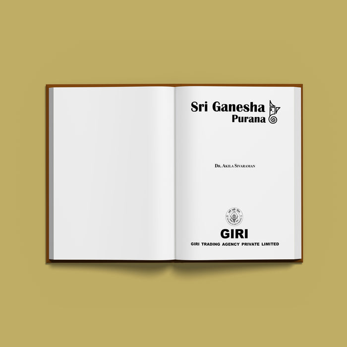 Ganesha Puranam - English | Hindu Religious Book/ Sacred Stories, Glory And Divine Teachings Of Lord Ganesha