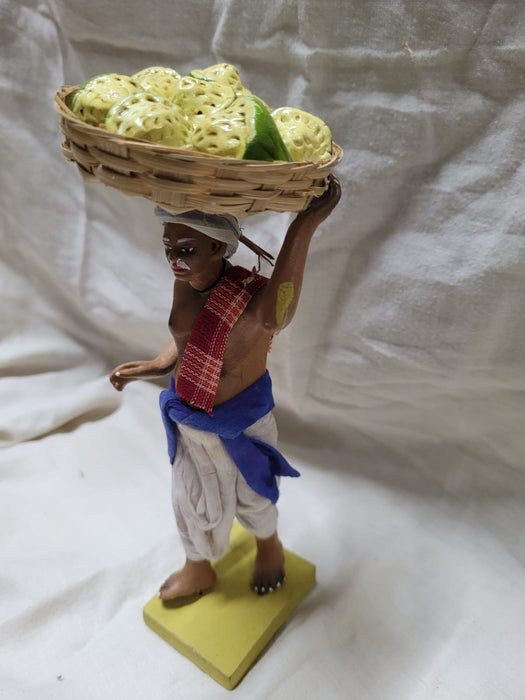 FRUITS and VEGETABLE SELLER STANDING