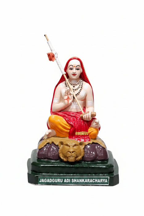 Adi Shankara Idol - 10 Inches | Fibre Material/ Sri Jagadguru Statue for Home/ Gifts