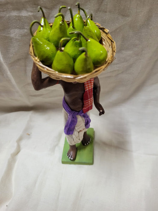 FRUITS and VEGETABLE SELLER STANDING