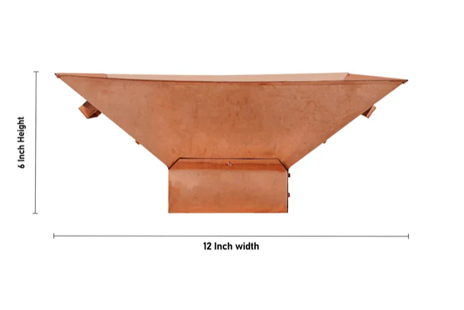 Giri Havan Kund With Stand - CR - 12 x 12 -840 Gms