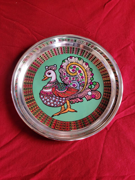 6inch German Silver Indian art plate