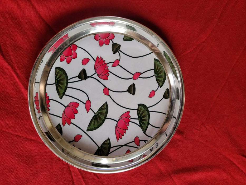 6inch German Silver Indian art plate