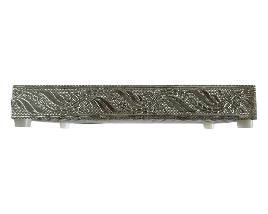 Silver/ Gold Finish Chocky Tray - 7 x 5 Inches | Serving Tray/ Pooja Thali/ Meenakari Plate for Home