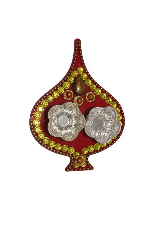 Pan Deep Acrylic Leaf with Ganesha