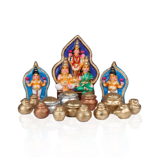 Lakshmi Kuberan Set - Clay - 13 Inch